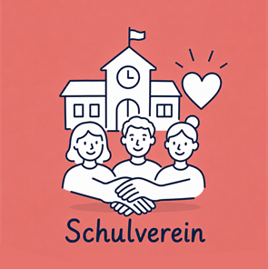 Eltern, die sich die Hand vor einer Schule reichen